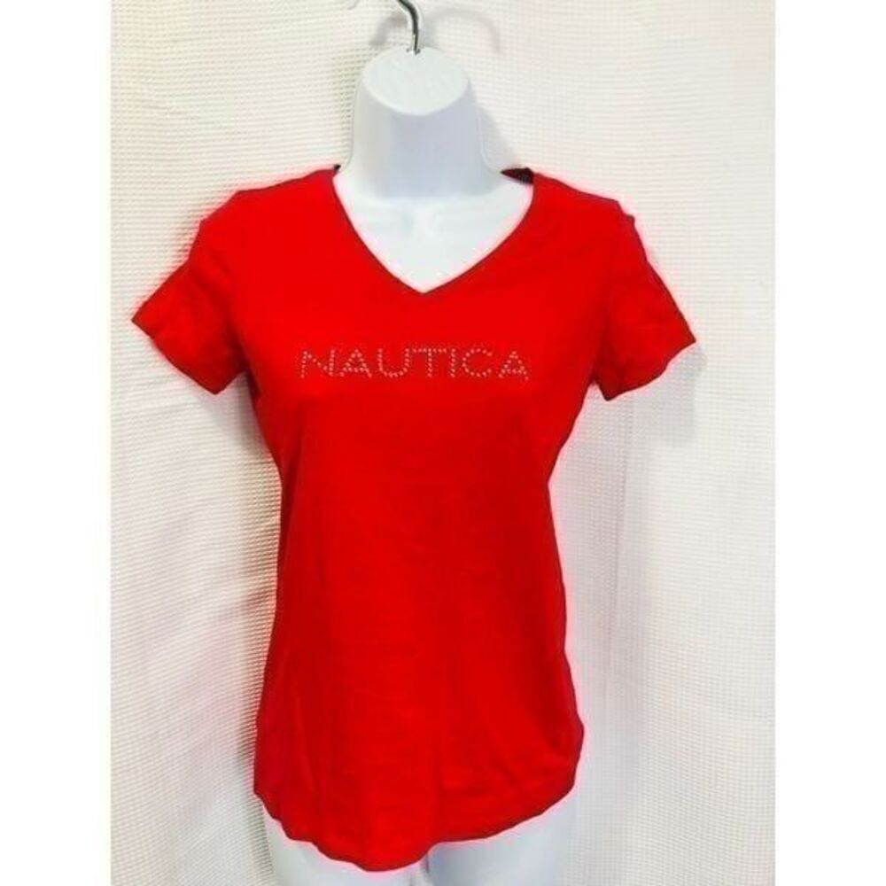 nautica 100% cotton t-shirts for women size S….0450